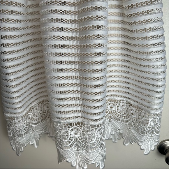 James Coviello Anthro BHLDN WhiteMayfair Embroidered Floral NudeUnderlay Dress 6 - Picture 11 of 16